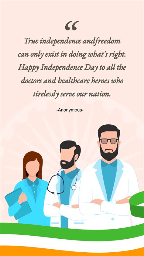 Free India Independence Day Quote For Doctors Template Edit Online