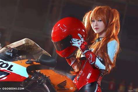 Banbanko 半半子 Evangelion Asuka Langley naked cosplay asian 22