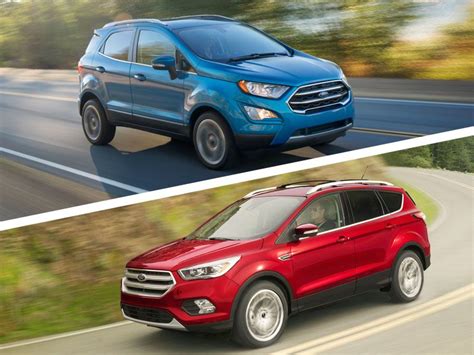 2018 Ford Ecosport Vs 2018 Ford Escape Which Is For You Autobytel