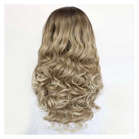 Blonde Lace Front Long Straight Curly Wig Super X Studio