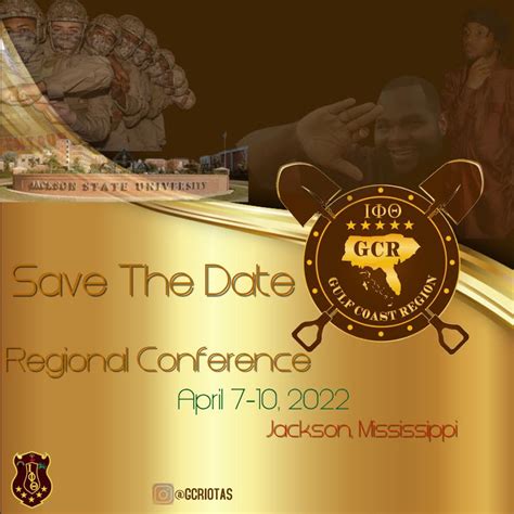 Regional Conference Save The Date Gulf Coast Region Iota Phi