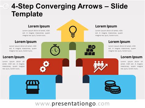 4 Step Converging Arrows For PowerPoint And Google Slides