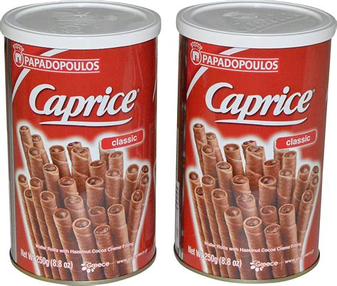 Papadopoulos Caprice Wafer Rolls 88oz Pack Of 2 Classic