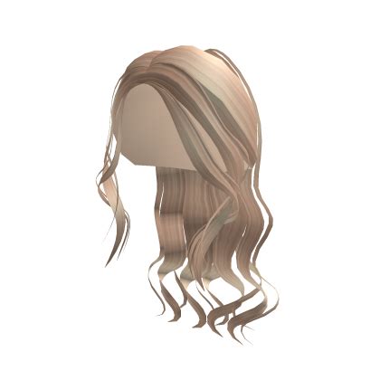 Blonde Preppy Wavy Messy Ponytail Roblox