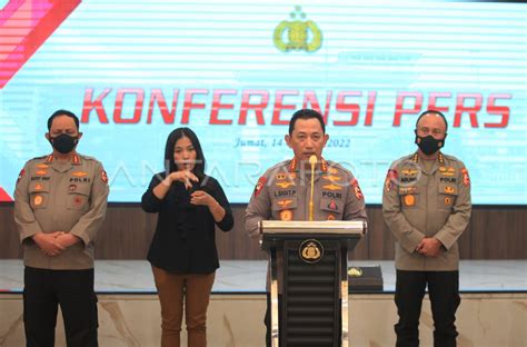 Keterangan Kapolri Soal Penangkapan Irjen Pol Teddy Minahasa Antara Foto