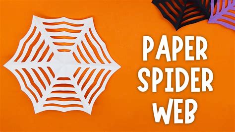 DIY Paper Spider Web Easy Tutorial YouTube