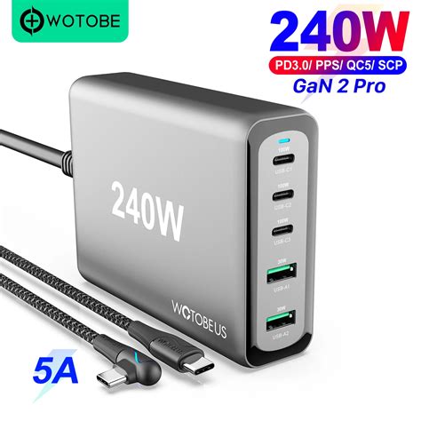 W Gan Pro Usb C Fast Charger Wotobe Port Pd W Pps W W Qc