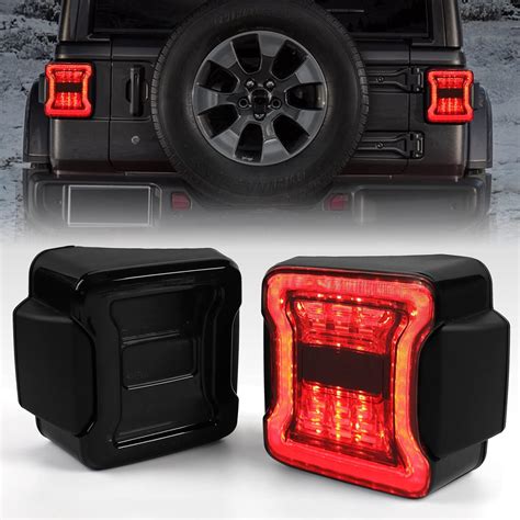 DKMGHT Luces Traseras Led Ahumadas Para Jeep Wrangler Jl 2018 2022