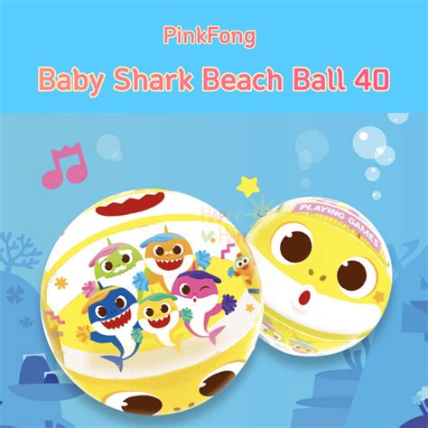 [ Pinkfong] Baby Shark Beach Ball Korea Popular Korean Pinkfong ...