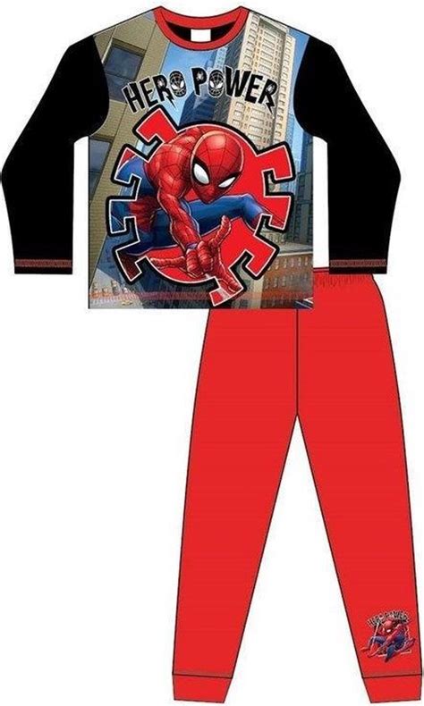 Spiderman Pyjama Maat 140 Rood Hero Power Bol