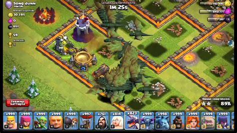 Clash Of Clans ATTACCO CON 999 DRAGHI 3 14 YouTube