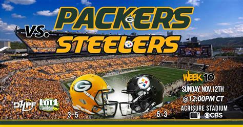 Packers Look For Consecutive Wins As They Visit The Steel City Die