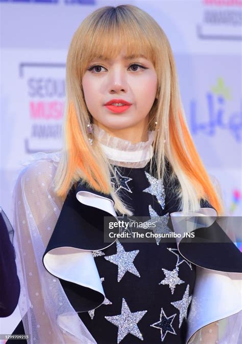 Lisa Of Blackpink Attends 26th High1 Seoul Music Awards At Jamsil