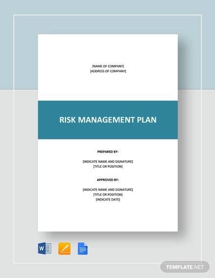 Free 8 Sample Risk Management Plan Templates In Ms Word Pdf