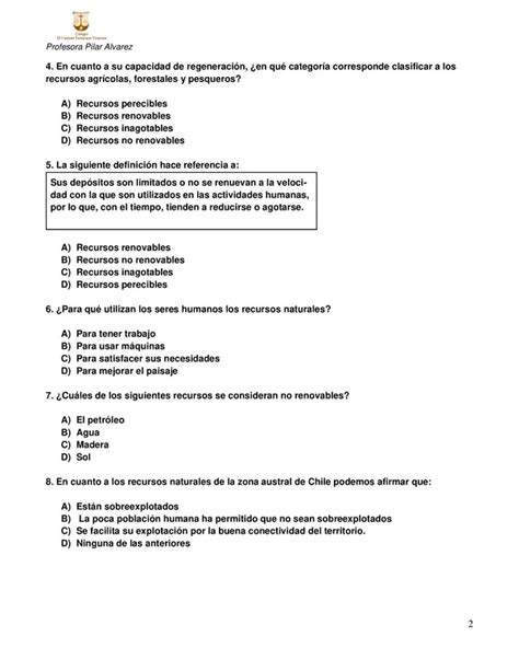 5to Básico Prueba Ciencias Sociales Profe Social