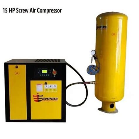 Empire More Than 10 HP 50HP Rotary Screw Compressor Maximum Flow Rate