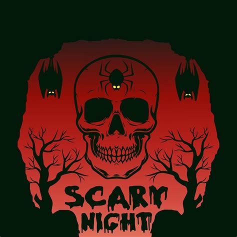 premium vector scary night