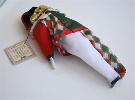 Vintage Arlecchino Harlequin Clown Doll Harlequin Venetian Mask