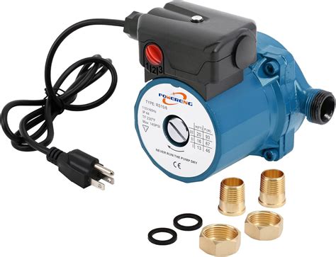 Powereng 115v Hot Water Circulating Pump 34 Npt 3 Speed Hot Water Recirculating Pump For Solar