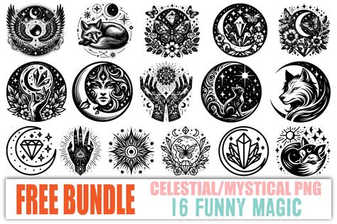 Celestial Mystical Png Bundle Magic Svg Graphic By Handmade Craft