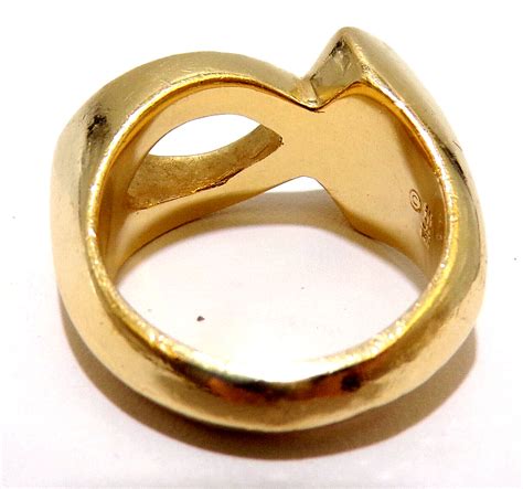 James Avery Signed Retired K Yellow Gold Ichthus Fi Gem