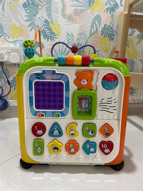 Huge Vtech Ultimate Alphabet Activity Cube W Alphabet Games Animal