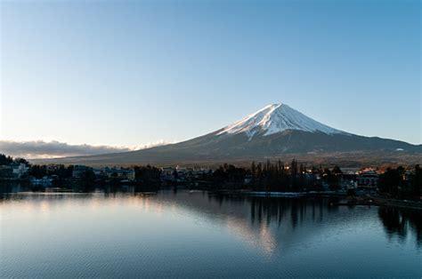 Mount Fuji At Sunrise Stock Photo - Download Image Now - Fuji City ...