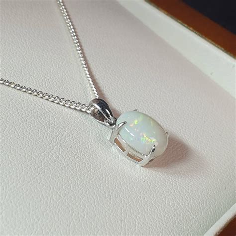 Silver Opal Pendant Australian Opal Jewellery Online Store