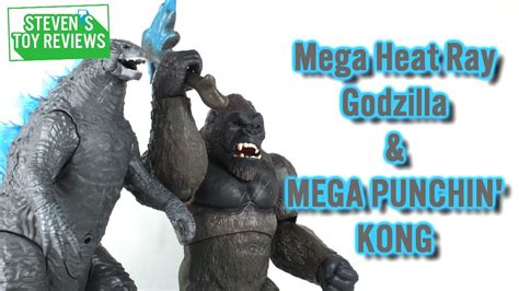 Playmates 13 MEGA Heat Ray Godzilla And Mega Punching Kong Reviews