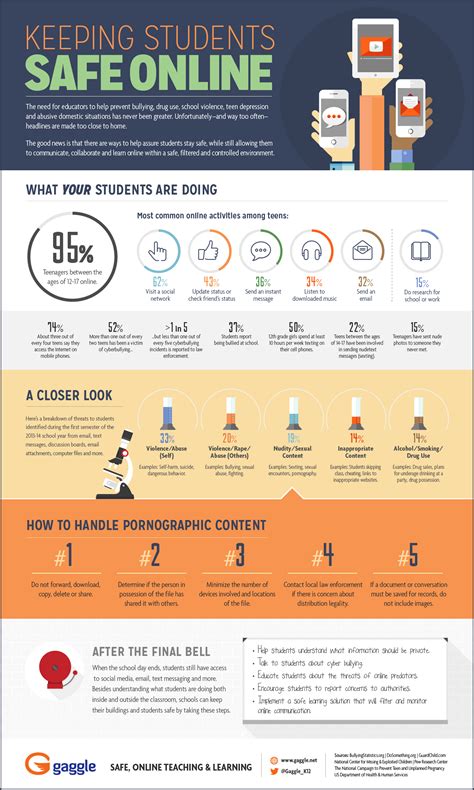 Keep Students Safe Online Infographic E Learning Infographics