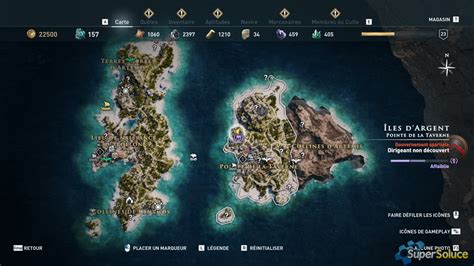 Ostracons Îles Dargent Soluce Assassins Creed Odyssey Supersoluce