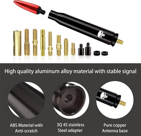 Ajxn 1 PC Car Truck Bullet Antenna Auto Antenna Mast Suitable For GM