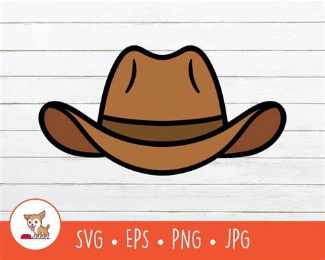 Cowboy Hat Clipart, Vector Cowboy Hat SVG, Cowboy Cut File for Cricut ...