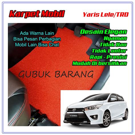 Jual Karpet Mobil Bihun Premium Toyota Yaris Trd Karpet Mie Yaris