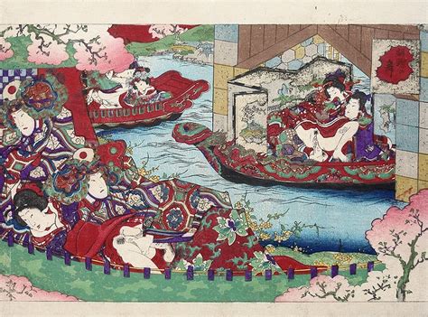 The Hedonic Butterfly Dance Performers In A Sex Party Shunga Gallery