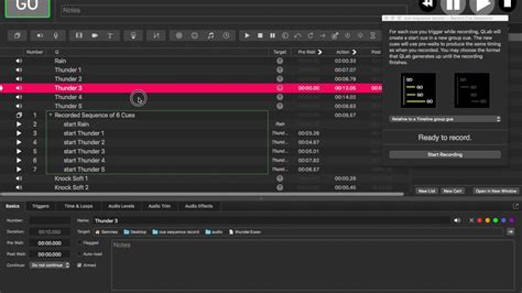 Qlab 4 Record Cue Sequence Tutorial YouTube