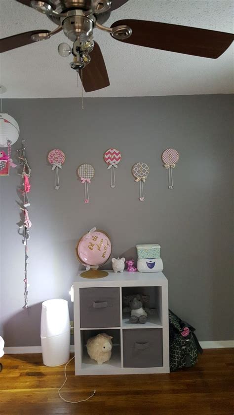 Hot Air Balloon Nursery Pink Grey Hot Air Balloon Nursery Pink Nursery Home Decor