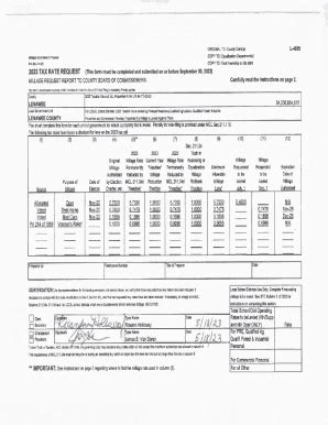 Fillable Online 2023 TAX RATE REQUEST This Form Must Be Completed And