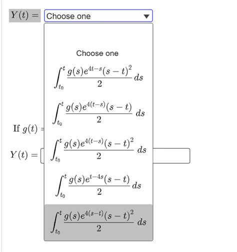 Solved Find A Formula Involving Integrals For A Particular