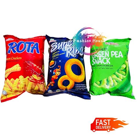 Oriental Rota Prawn Cracker Green Pea Snacks Super Ring G