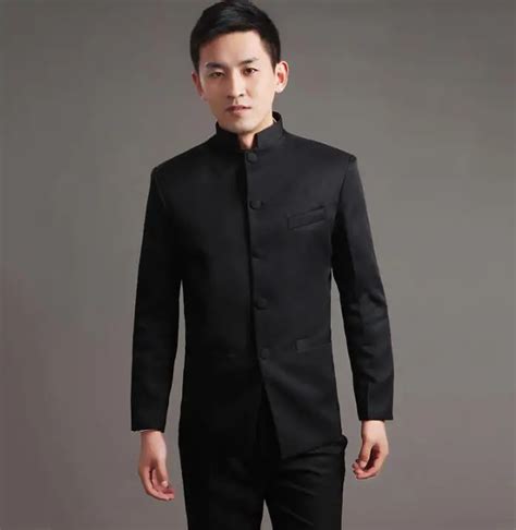 Chinese Tunic Suit Mens Blazer Men Formal Dress Latest Coat Pant