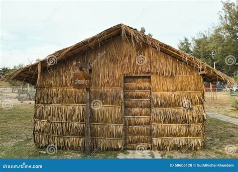 Hut Made Of Nipa Palm Leaves Stock Photo Image Of Beach Island 50606128