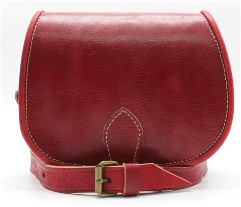 Red Leather Saddle Bag Cross Body Bag Womens Leather Bag Etsy In 2021