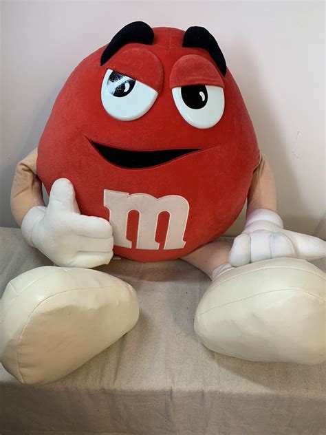 Mars Mandm Red Plush Large 32” Collectible Mars Character Nanco 2001 Ebay