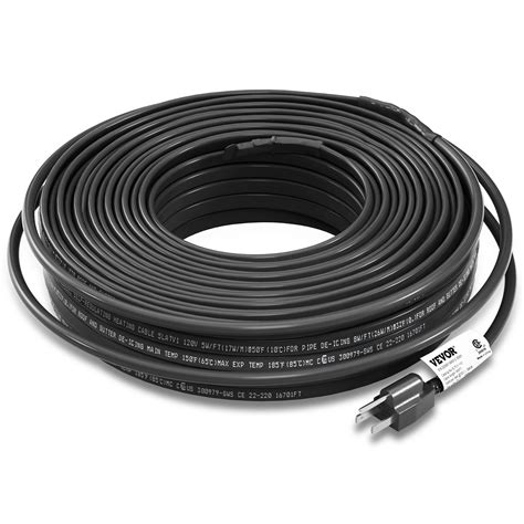 VEVOR Self Regulating Pipe Heating Cable 140 Feet 5W Ft Heat Tape For