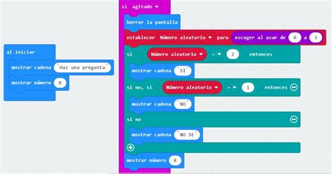 EJERCICIO CON MICRO BIT BOLA MÁGICA 8 Createc3d