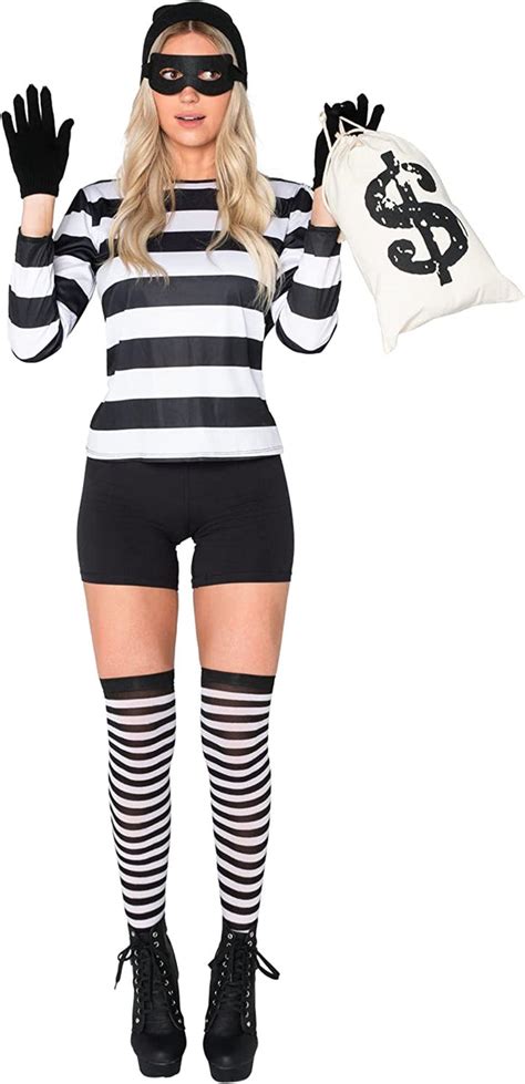 Spooktacular Women Robber Girl Costume Adult Spooktacular Creations