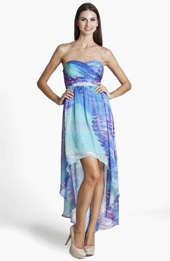 Js Boutique Strapless Highlow Dress Nordstrom High Low Dress