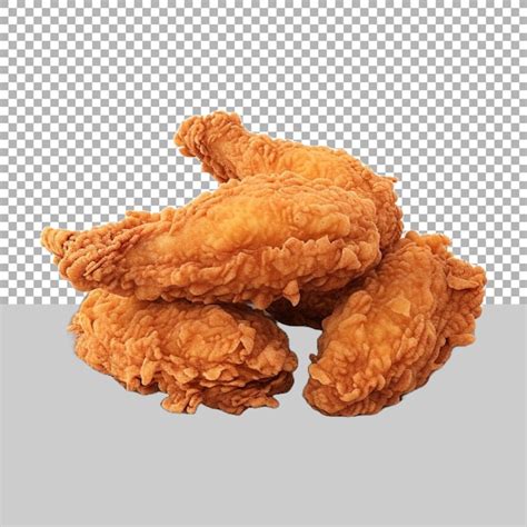 Pollo Frito En Un Fondo Transparente Generado Por Ai Archivo Psd Premium