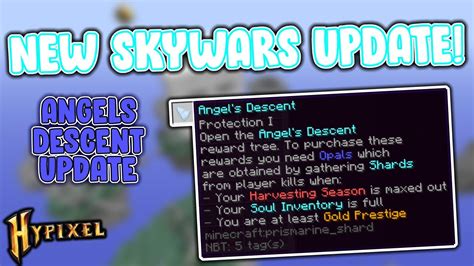 NEW HYPIXEL SKYWARS ANGELS DESCENT UPDATE YouTube